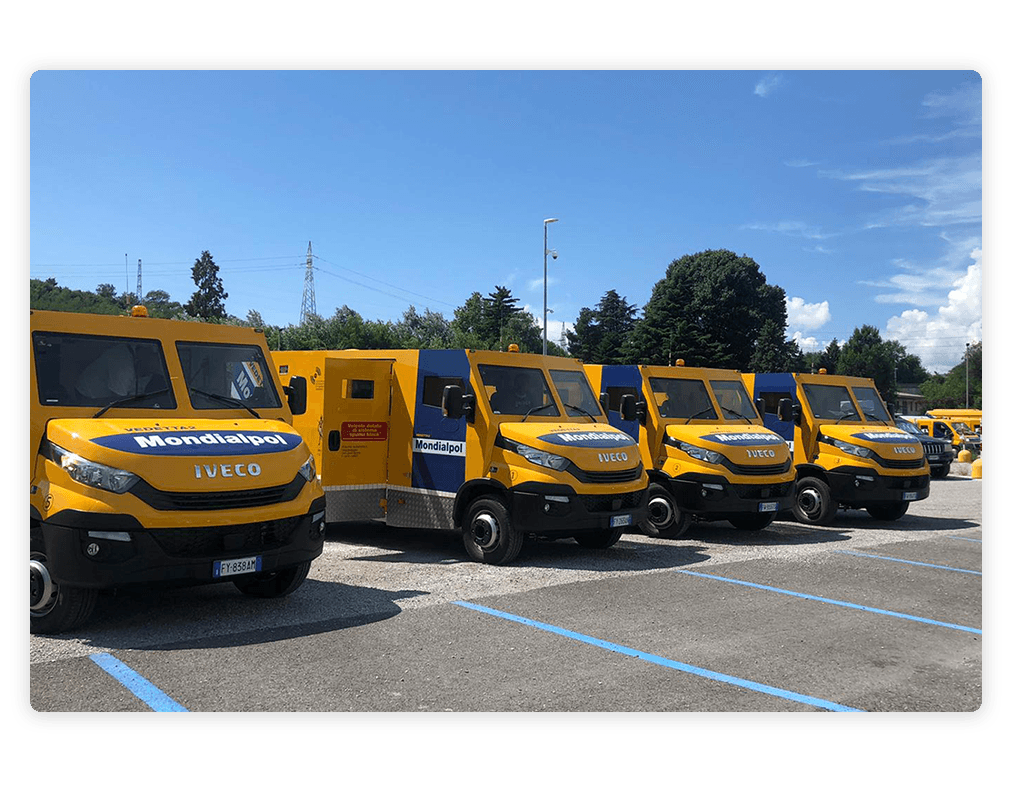 Flotta di furgoni portavalori